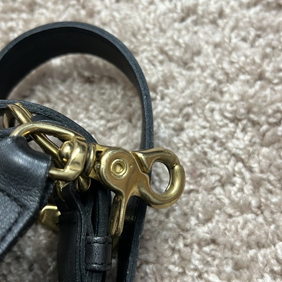 Black leather belt with claw clasp replacement belt - Picture 5 of 6